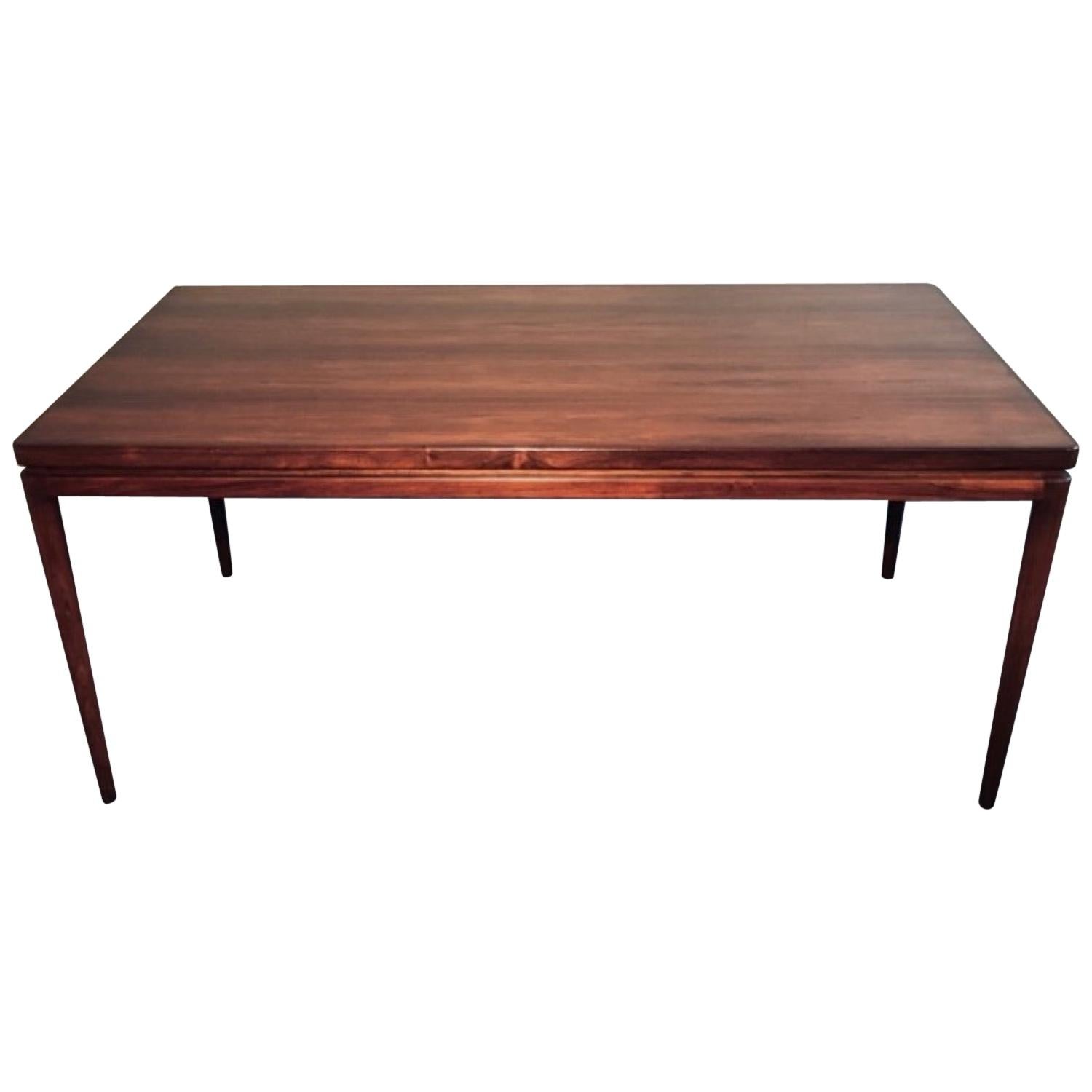 1960s Ib Kofod-Larsen Large Rosewood Dining Table by Christian Linneberg