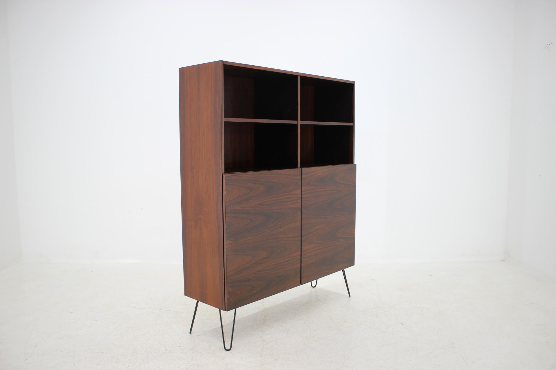 Danish 1960s Ib Kofod-Larsen Palisander Bookcase Cabinet Restored