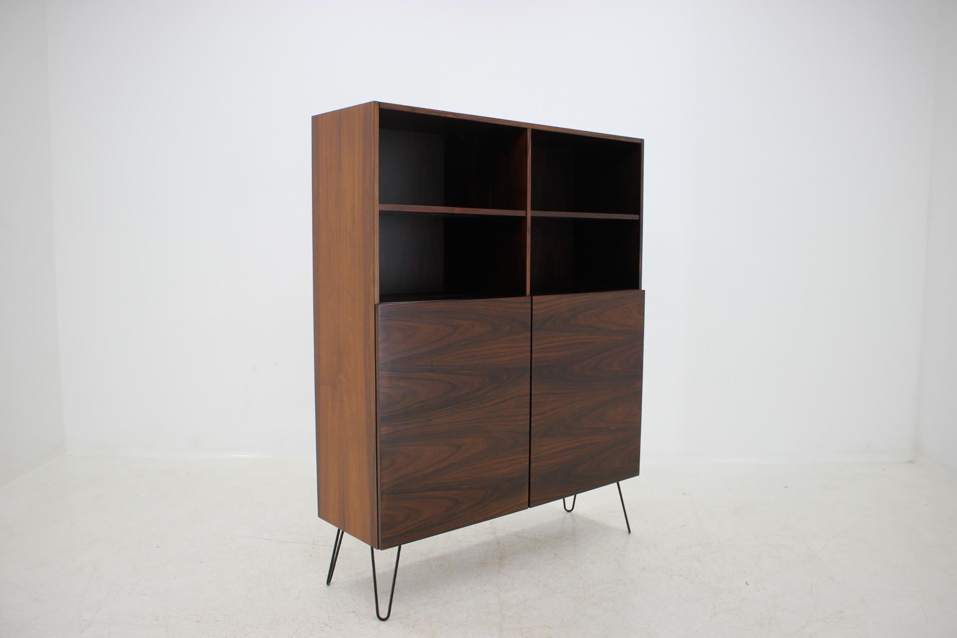 Danish 1960s Ib Kofod-Larsen Palisander Bookcase Cabinet Restored