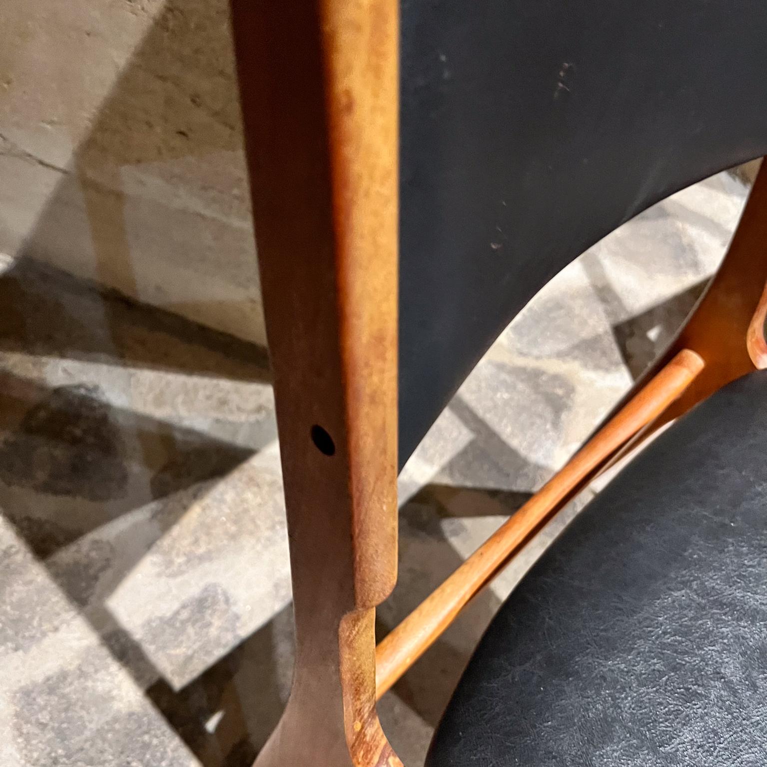 Materiale sintetico 1960 Ib Kofod-Larsen Scandinavo Sei sedie da pranzo in teak in vendita