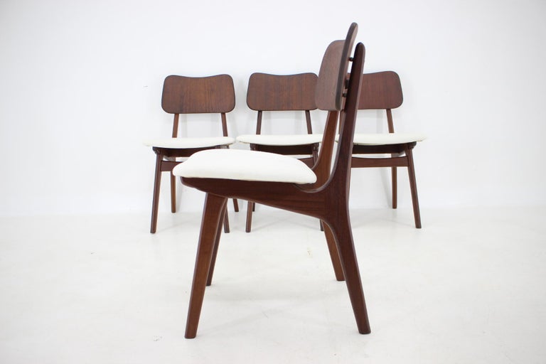 1960s Ib Kofod-Larsen Set Of 4 teak Dining Chairs Model 74