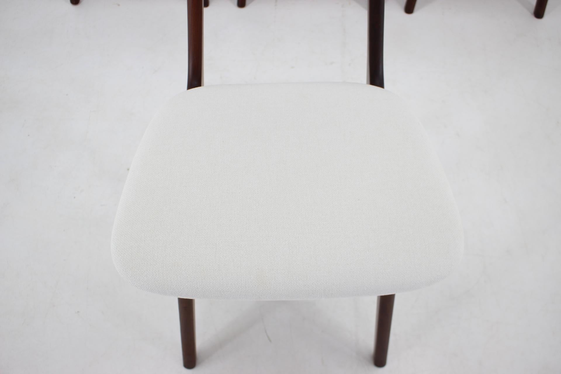 1960s Ib Kofod-Larsen Set Of 4 teak Dining Chairs Model 74, Denmark For Sale 6