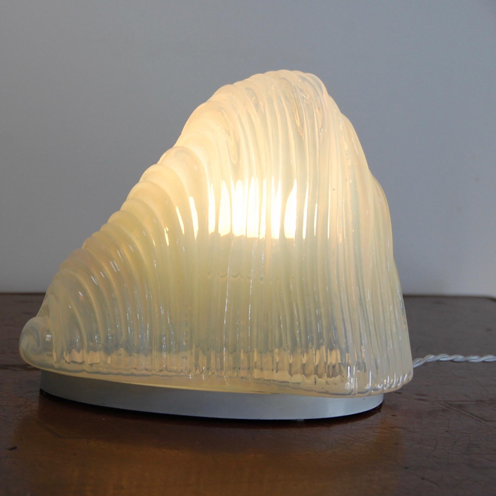 1960s Iceberg Table Lamp by Carlo Nason for Mazzega For Sale 2