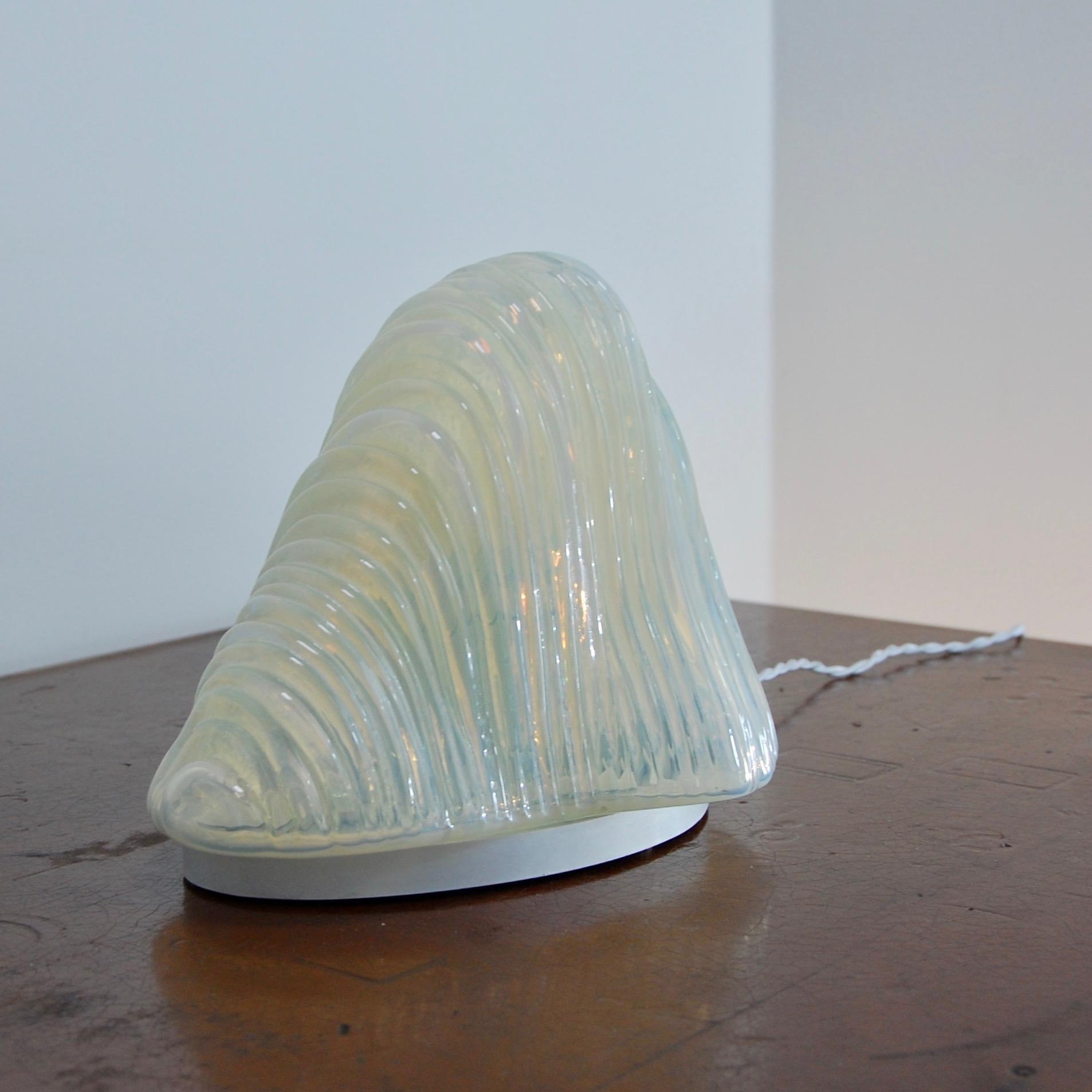 Molded 1960s Iceberg Table Lamp by Carlo Nason for Mazzega For Sale