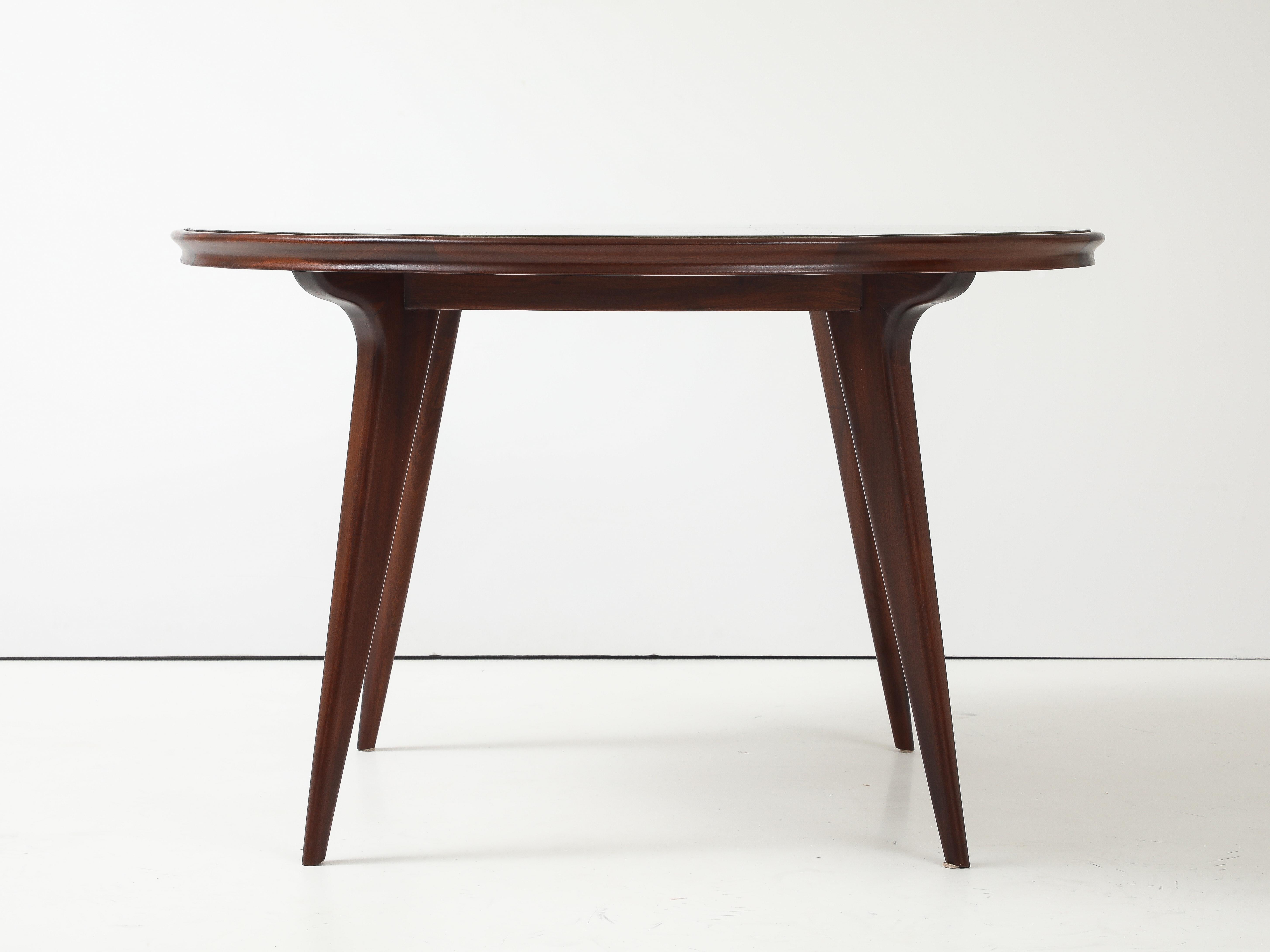 Table de salle à manger ronde moderniste de style Ico Parisi des années 1960 Bon état - En vente à New York, NY