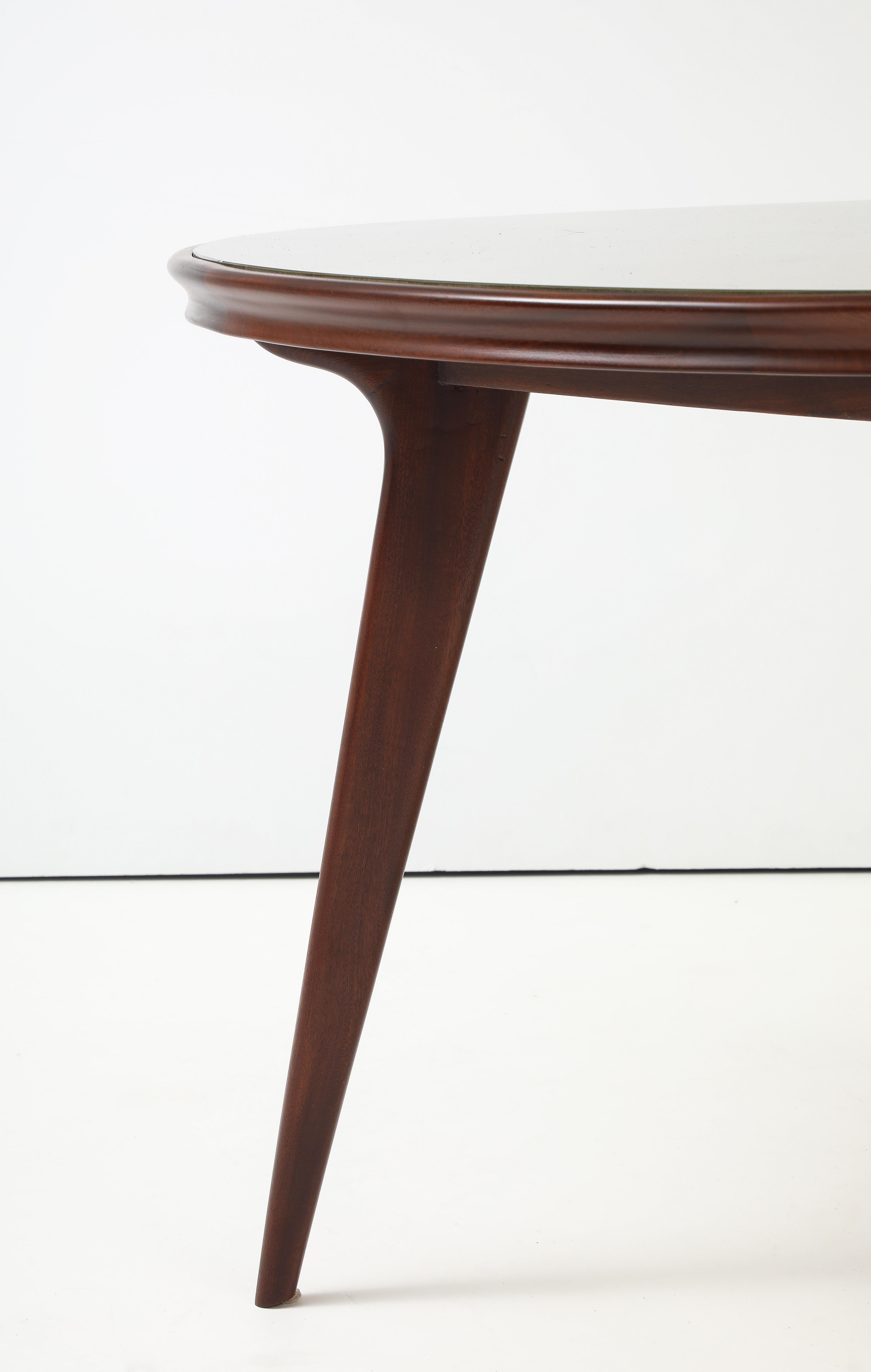 Milieu du XXe siècle Table de salle à manger ronde moderniste de style Ico Parisi des années 1960 en vente