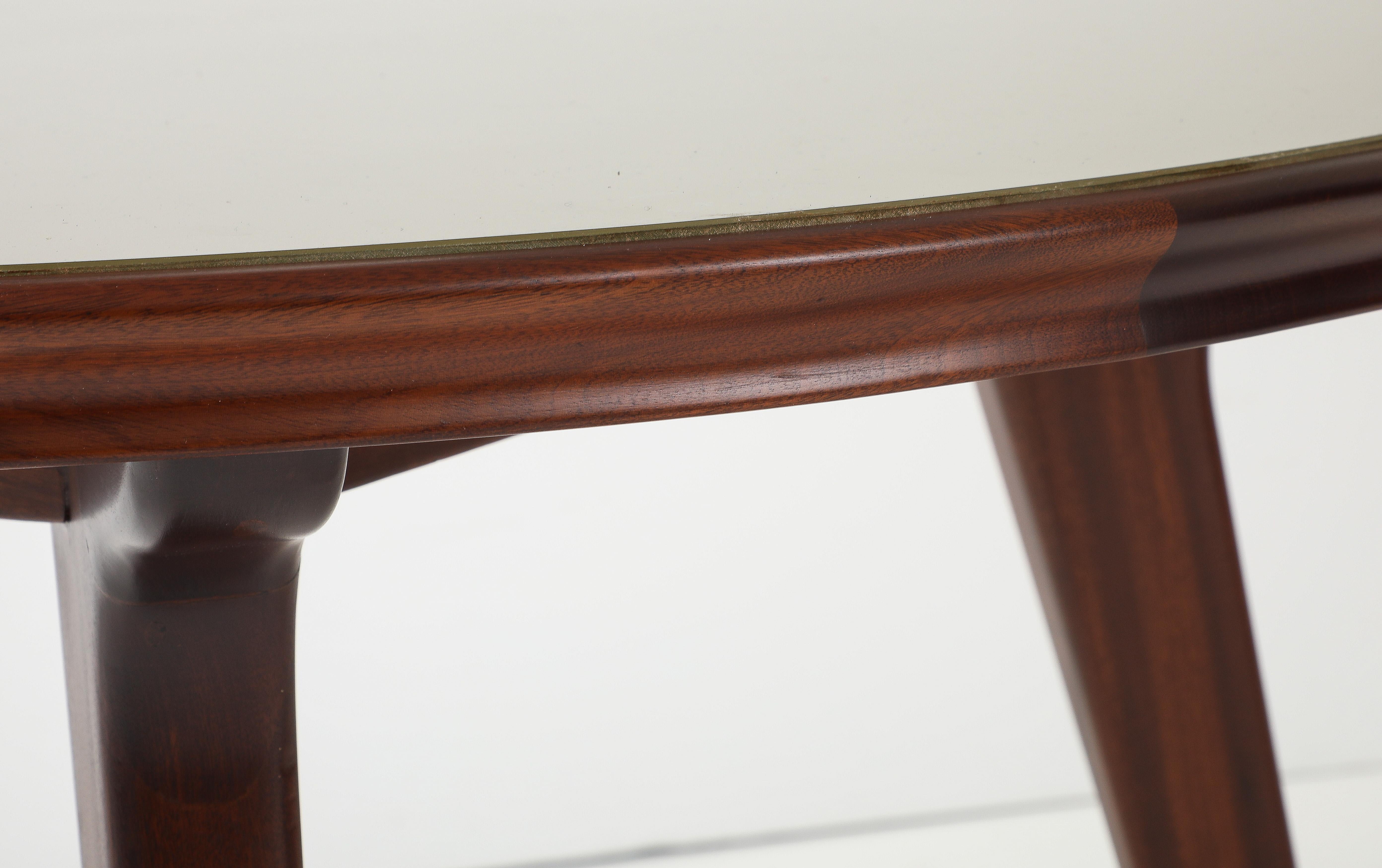 Table de salle à manger ronde moderniste de style Ico Parisi des années 1960 en vente 1