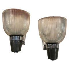 1960s Ignazio Gardella for Azucena Modernist LP5 Wall Sconces