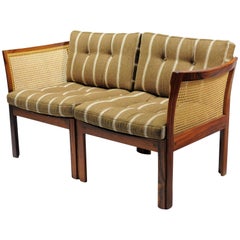 1960s Illum Vikkelso Danish Plexus Sofa in Rosewood by CFC Silkeborg