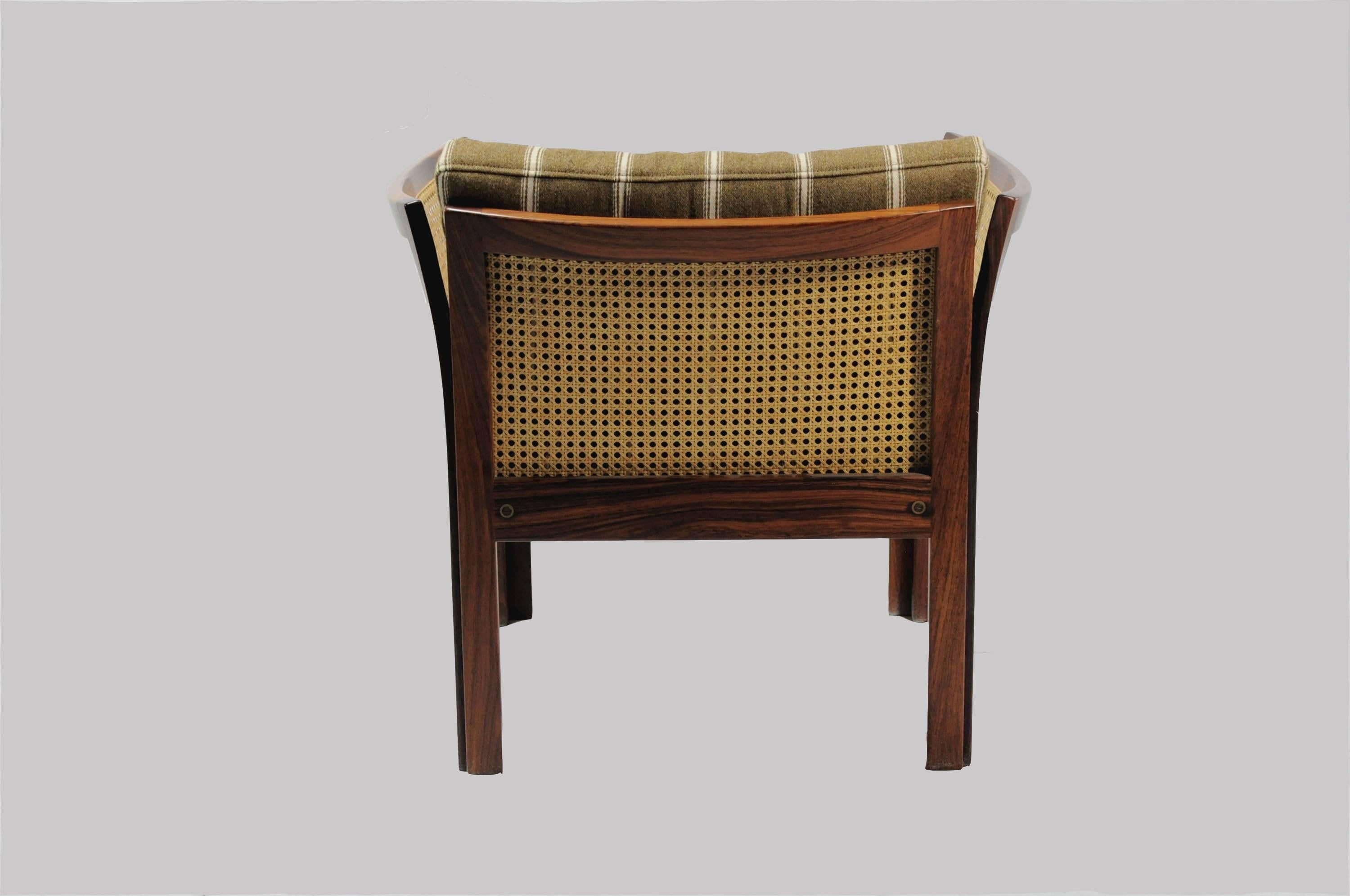 Danish 1960s Illum Vikkelso Set of Two Plexus Easy Chairs in Rosewood by CFC Silkeborg