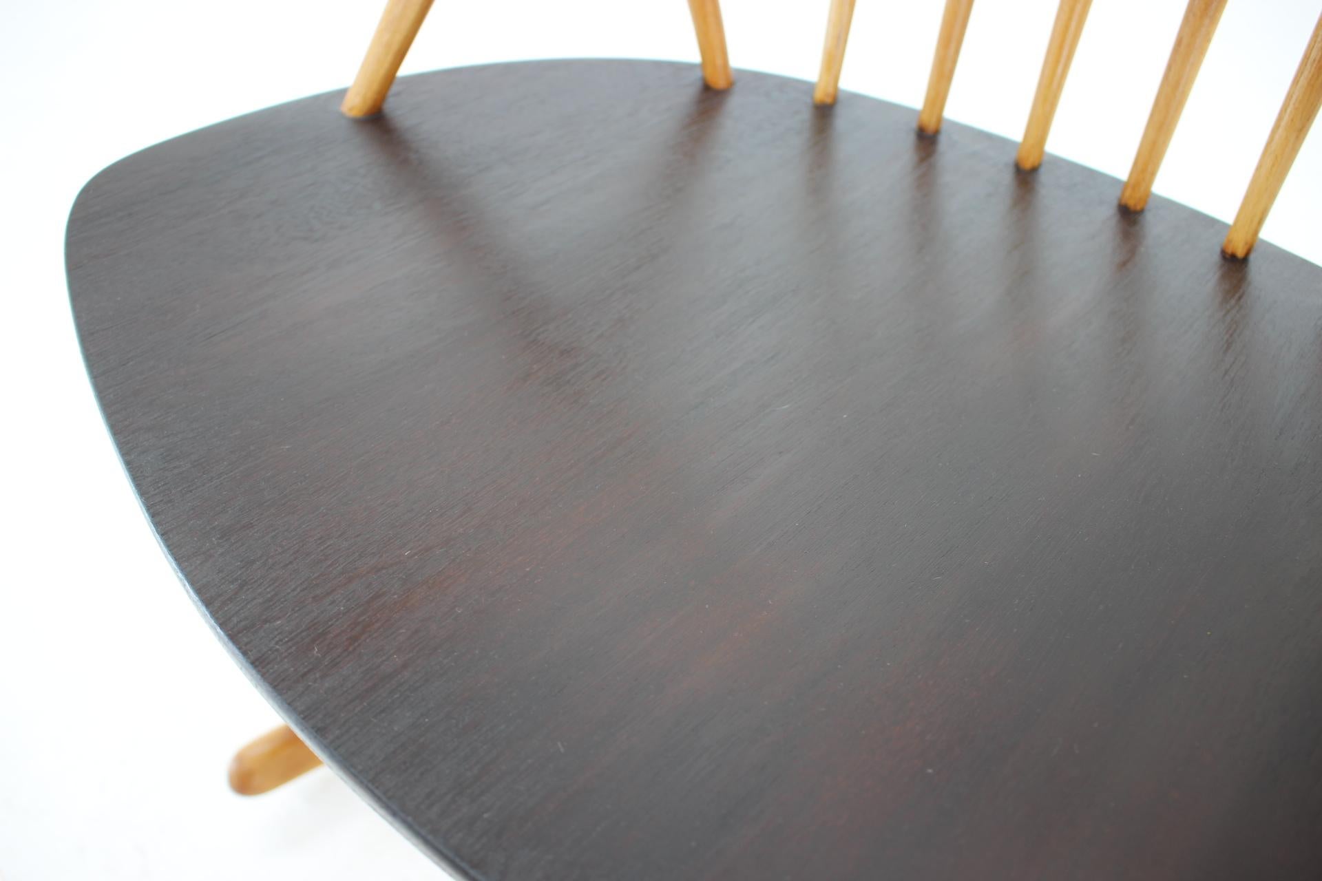 1960s Illum Wikkelsø Rocking Chair for Niels Eilersen, Denmark 2