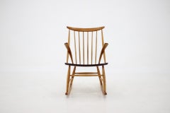 1960s Illum Wikkelsø Rocking Chair for Niels Eilersen, Denmark