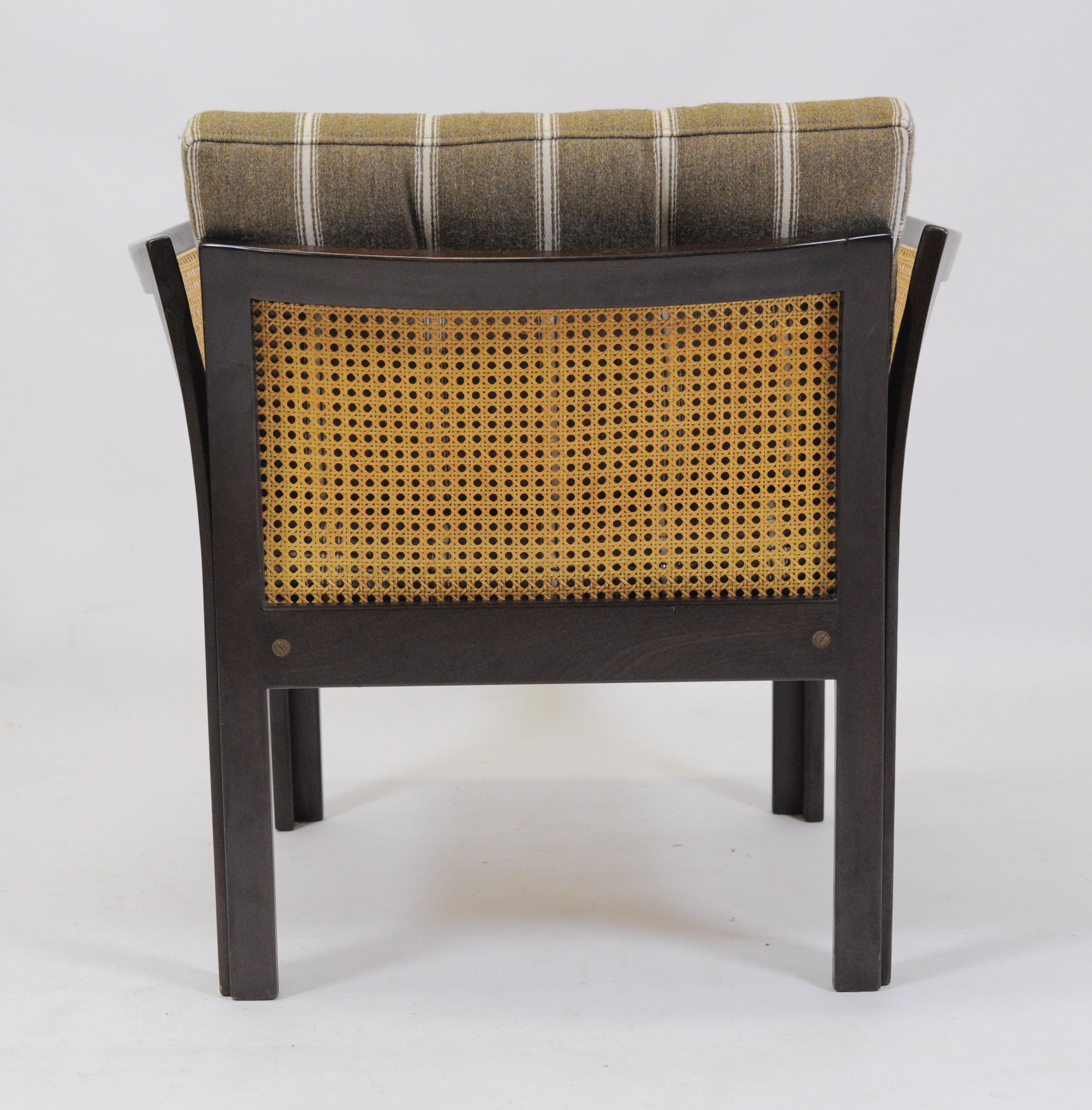Scandinavian Modern 1960s Illum Wikkelsø Set of Two Mahogany Plexus Chairs by CFC Silkeborg