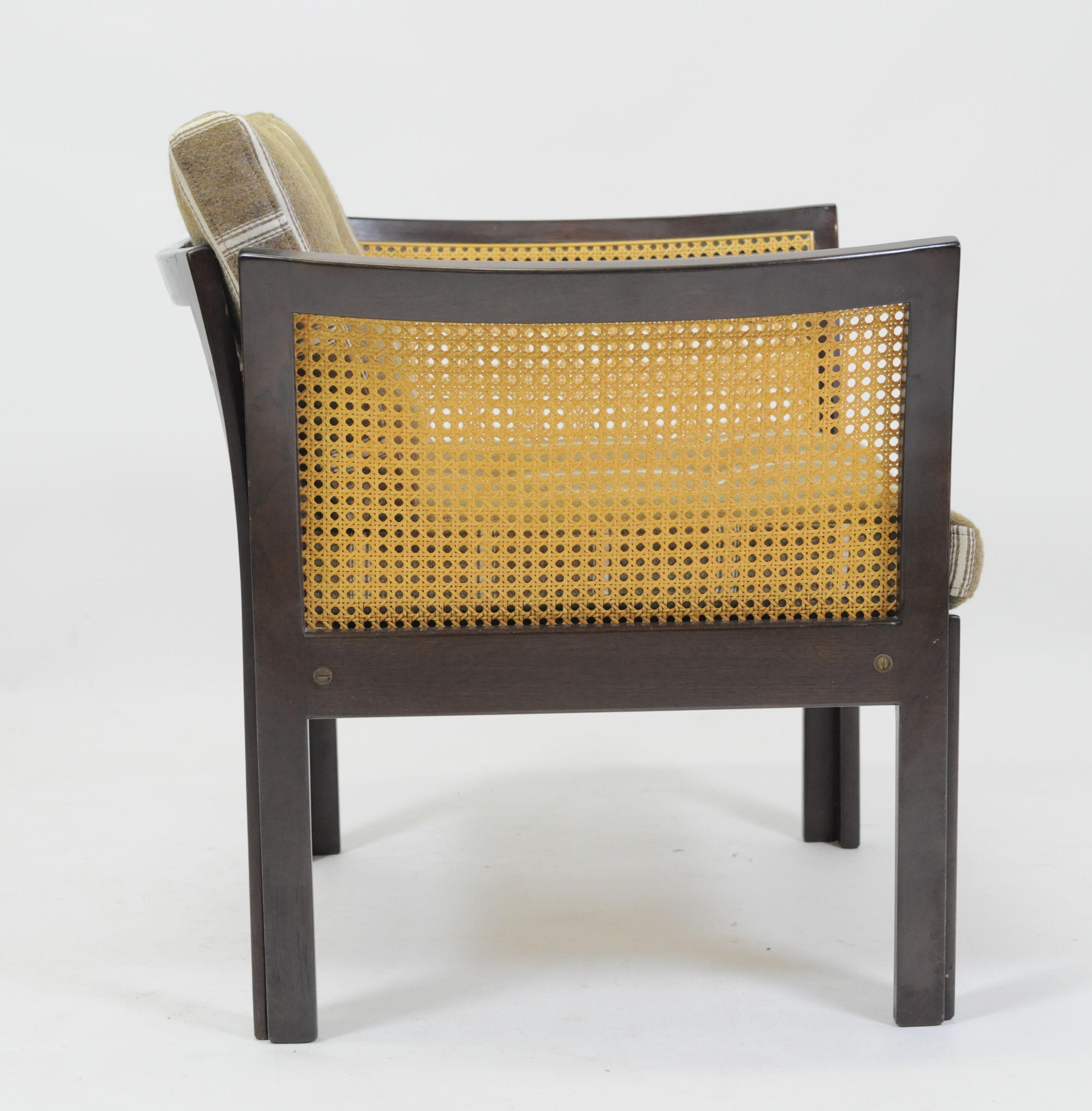 Woodwork 1960s Illum Wikkelsø Set of Two Mahogany Plexus Chairs by CFC Silkeborg