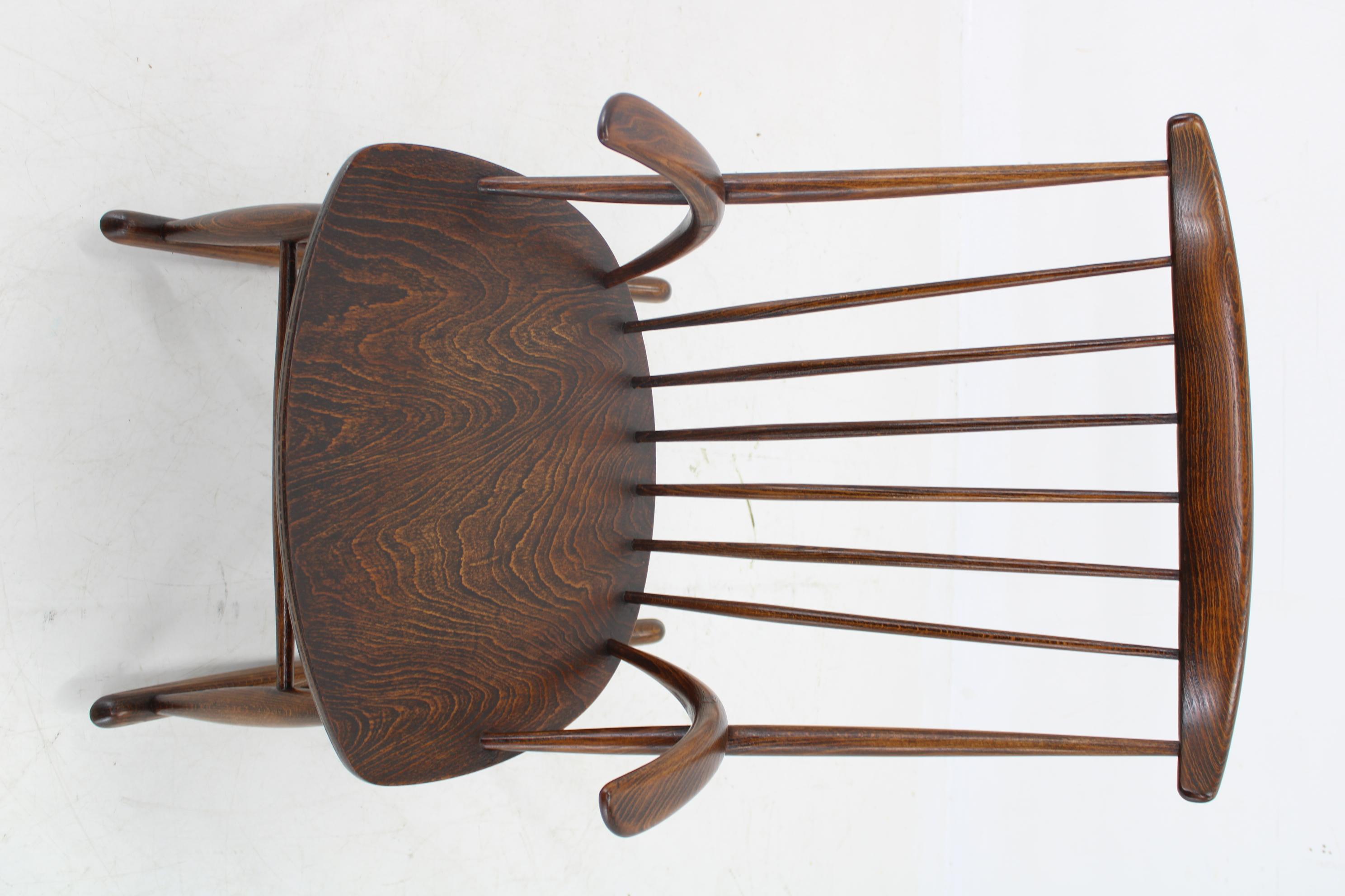 1960s Illum Wikkelso Gyngestol No. 3 Rocking Chair for Niels Eilersen, Denmark 1