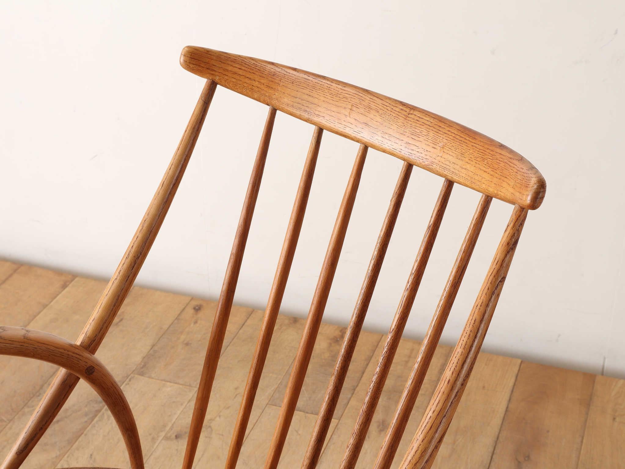 Scandinavian Modern 1960s Illum Wikkelso Rocking Chair for Niels Eilersen