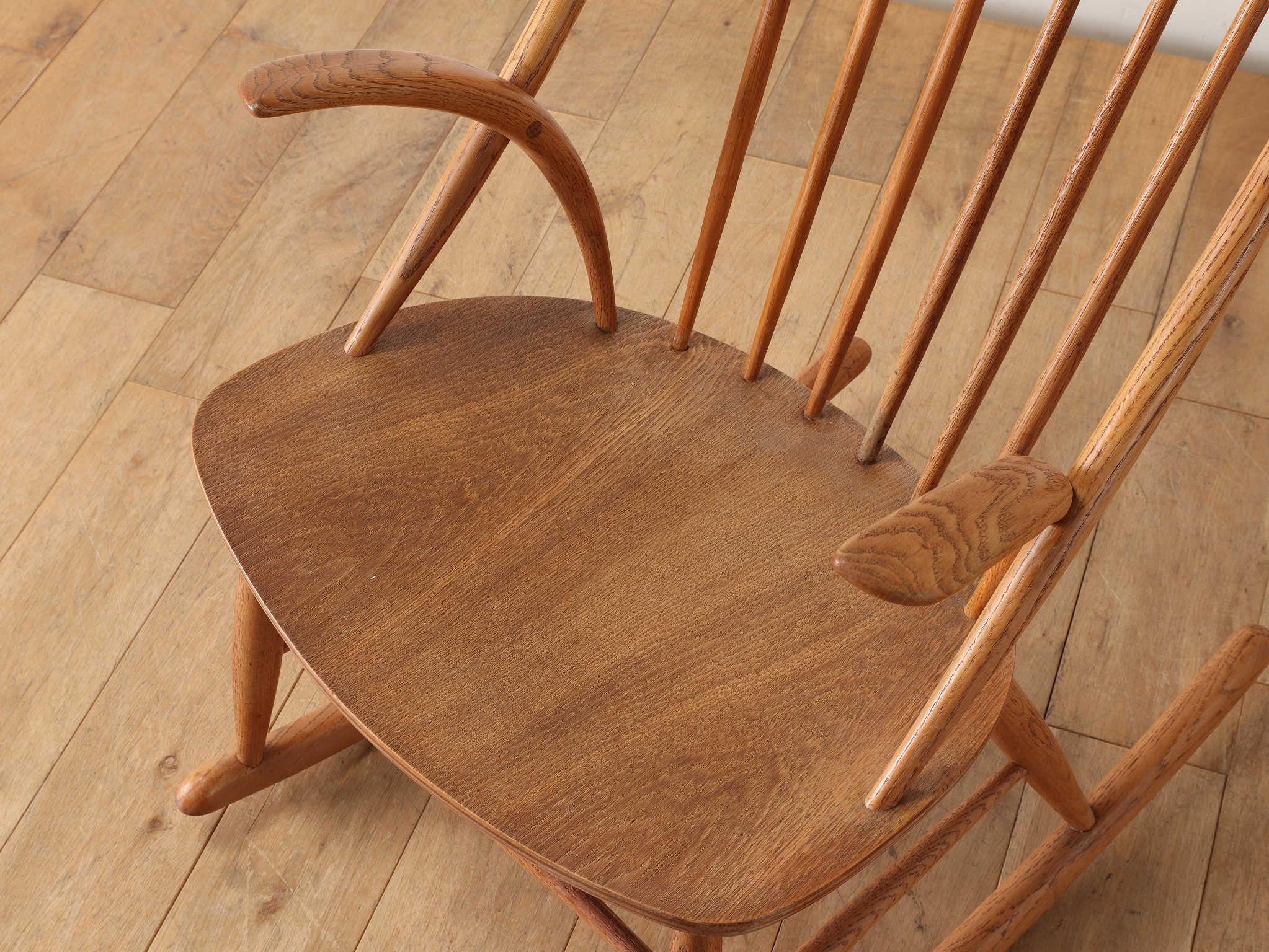 Danish 1960s Illum Wikkelso Rocking Chair for Niels Eilersen