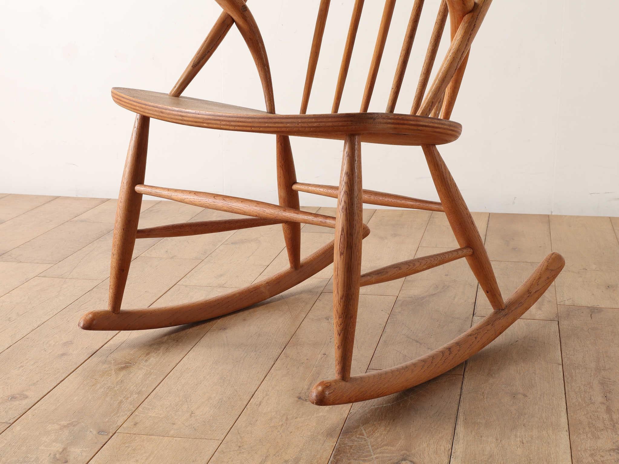 1960s Illum Wikkelso Rocking Chair for Niels Eilersen 1