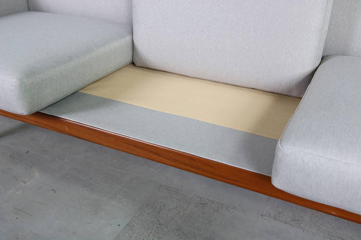 1960s Illum Wikkelso Teak Lounge Sofa Model 50-3 Soren Willadsen Danish Modern For Sale 3