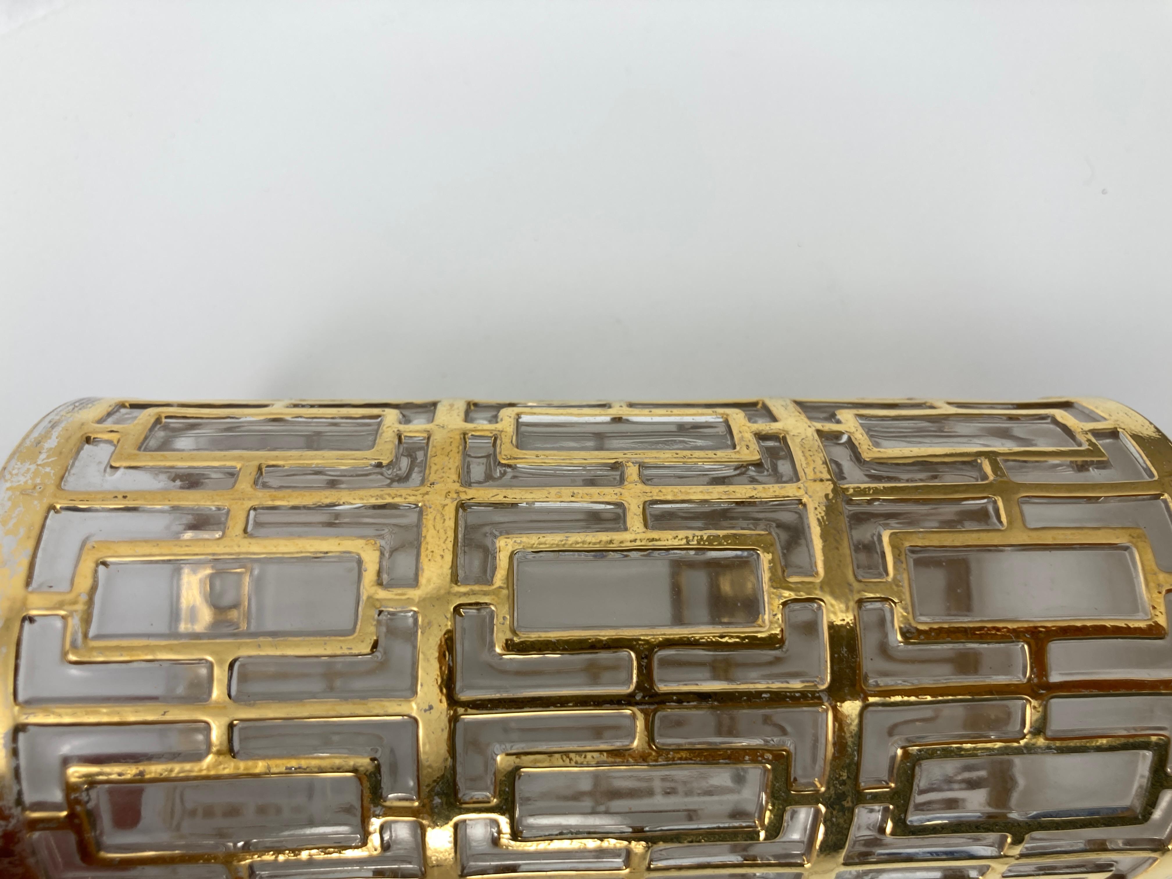 1960er Imperial Glass Shoji Barware Gold Sammlerstücke Single High Ball Glaswaren im Angebot 3
