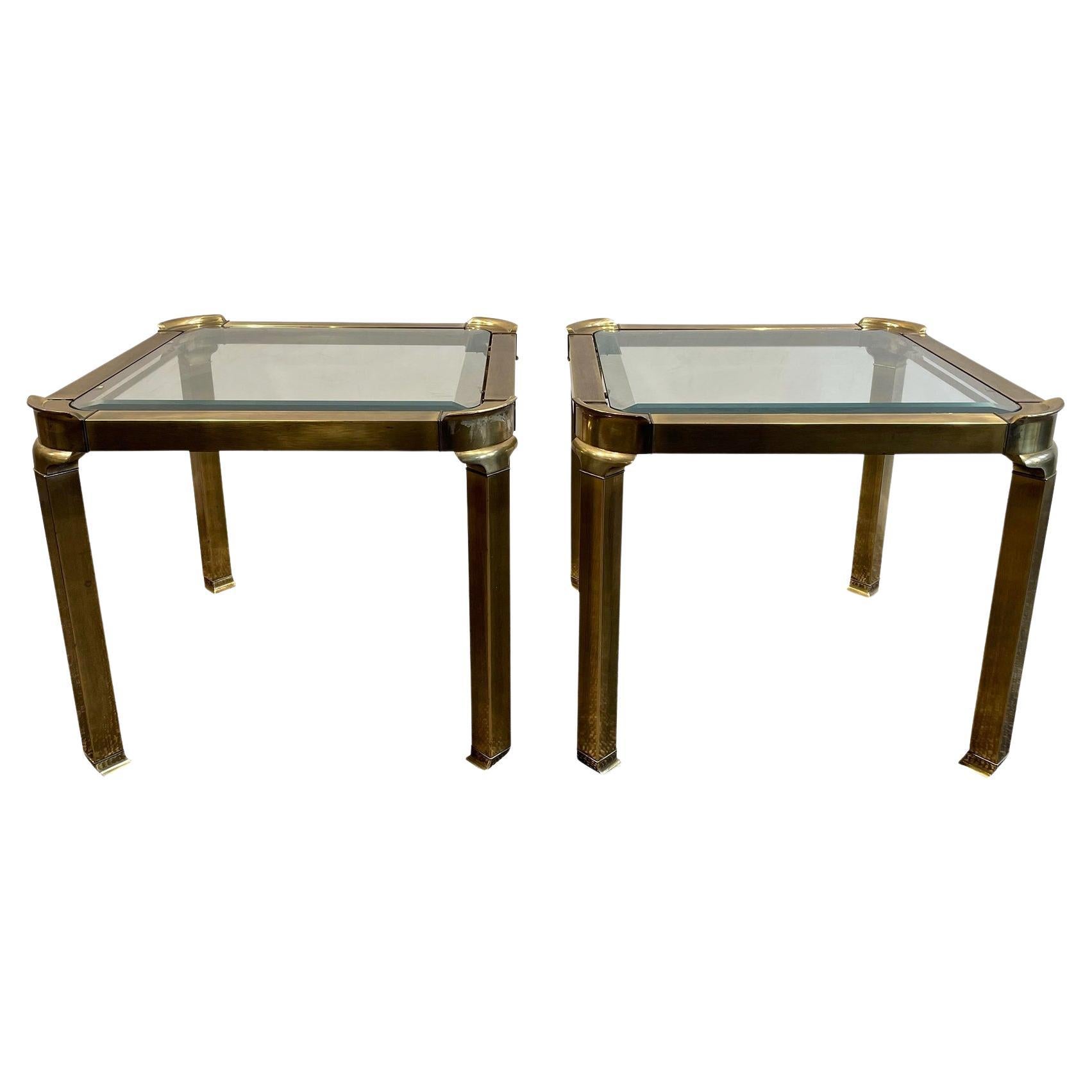 1960s in the Manner of Mastercraft Hollywood Regency Side Tables - A Pair