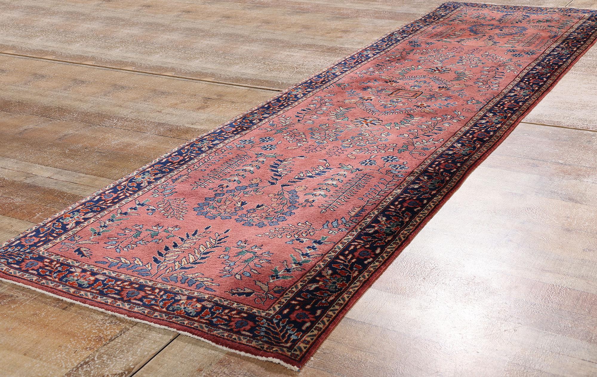 Indiano Tappeto Sarouk indiano del 1960 con stile moderno in vendita