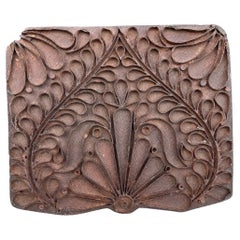 1960s Indian Wooden Printing Block
