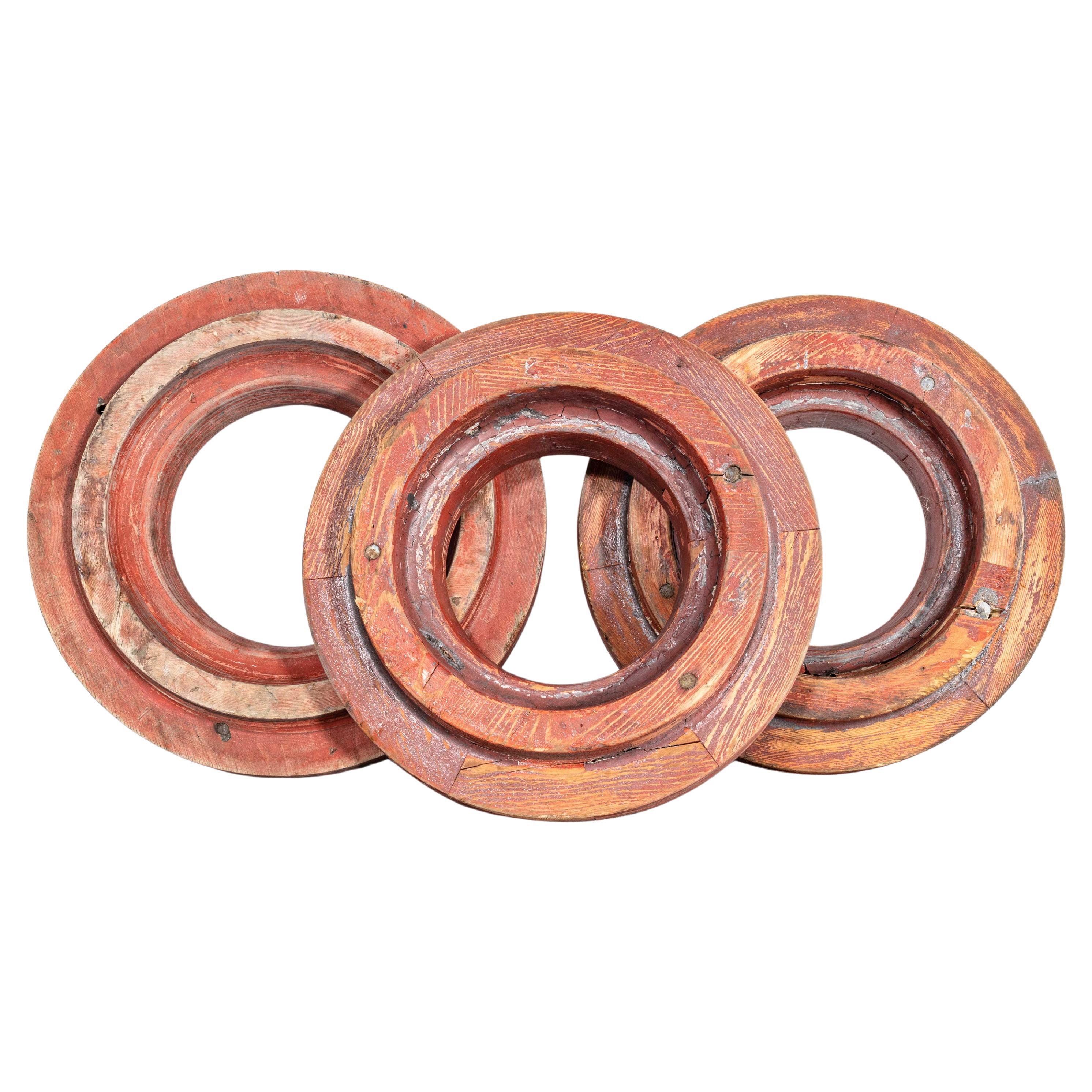 1960's Industrial Casting Foundry Moulds - Set Of Three Circles