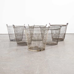 1960s Industrial French Potato Picking Baskets