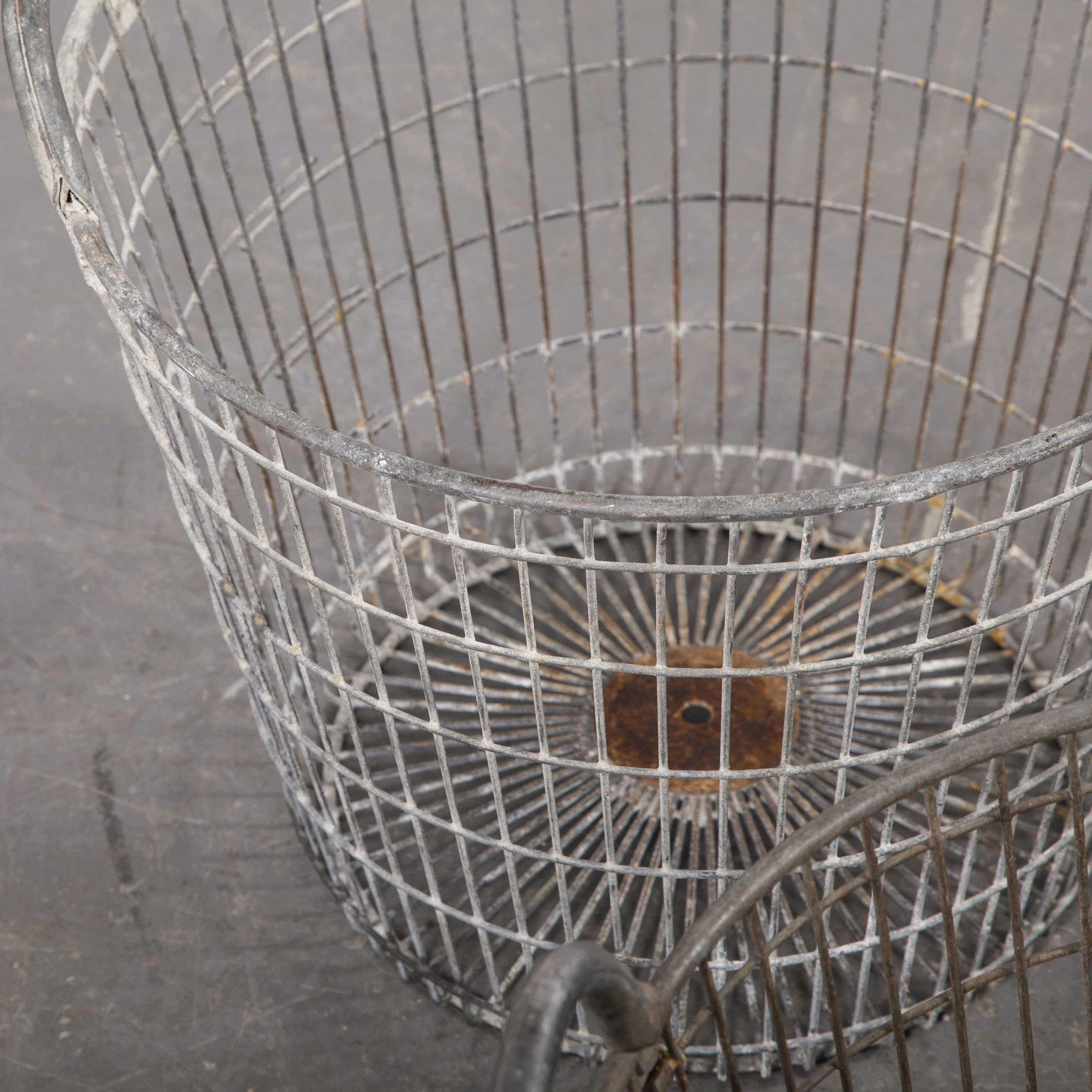 1960s Industrial French Potato Picking Baskets 1