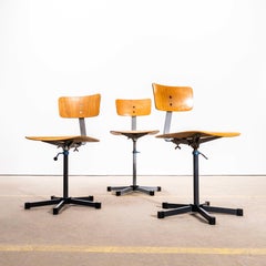 Fauteuil de bureau pivotant de style industriel des années 1960