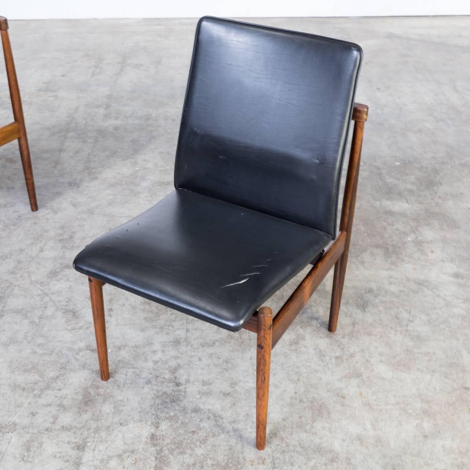 1960s Inger Klingenberg Dining Chairs for Fristho Set of Two In Good Condition For Sale In Amstelveen, Noord