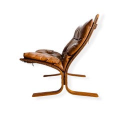 1960s Ingmar Relling Siesta Leather Lounge Chair for Westnofa