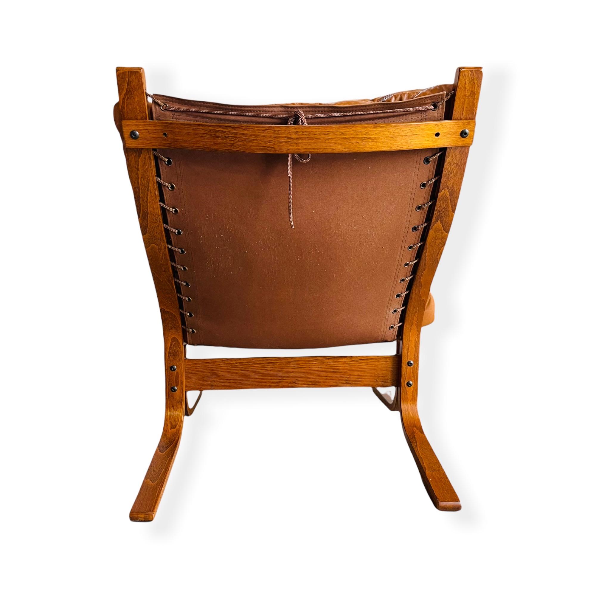 1960s Ingmar Relling Siesta Leather Lounge Chair for Westnofa 1