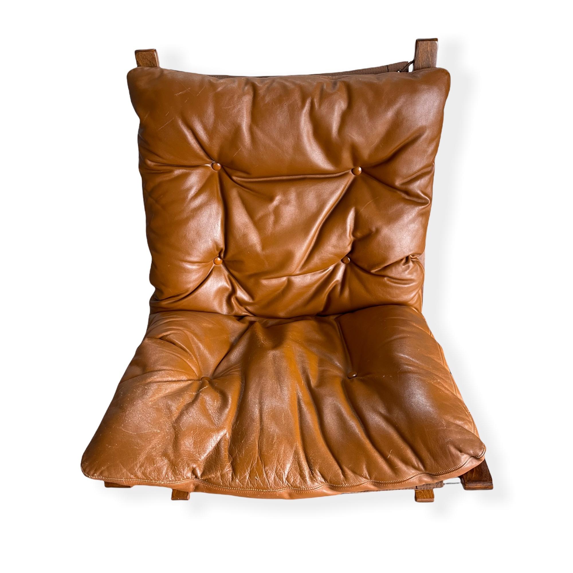 1960s Ingmar Relling Siesta Leather Lounge Chair for Westnofa 2