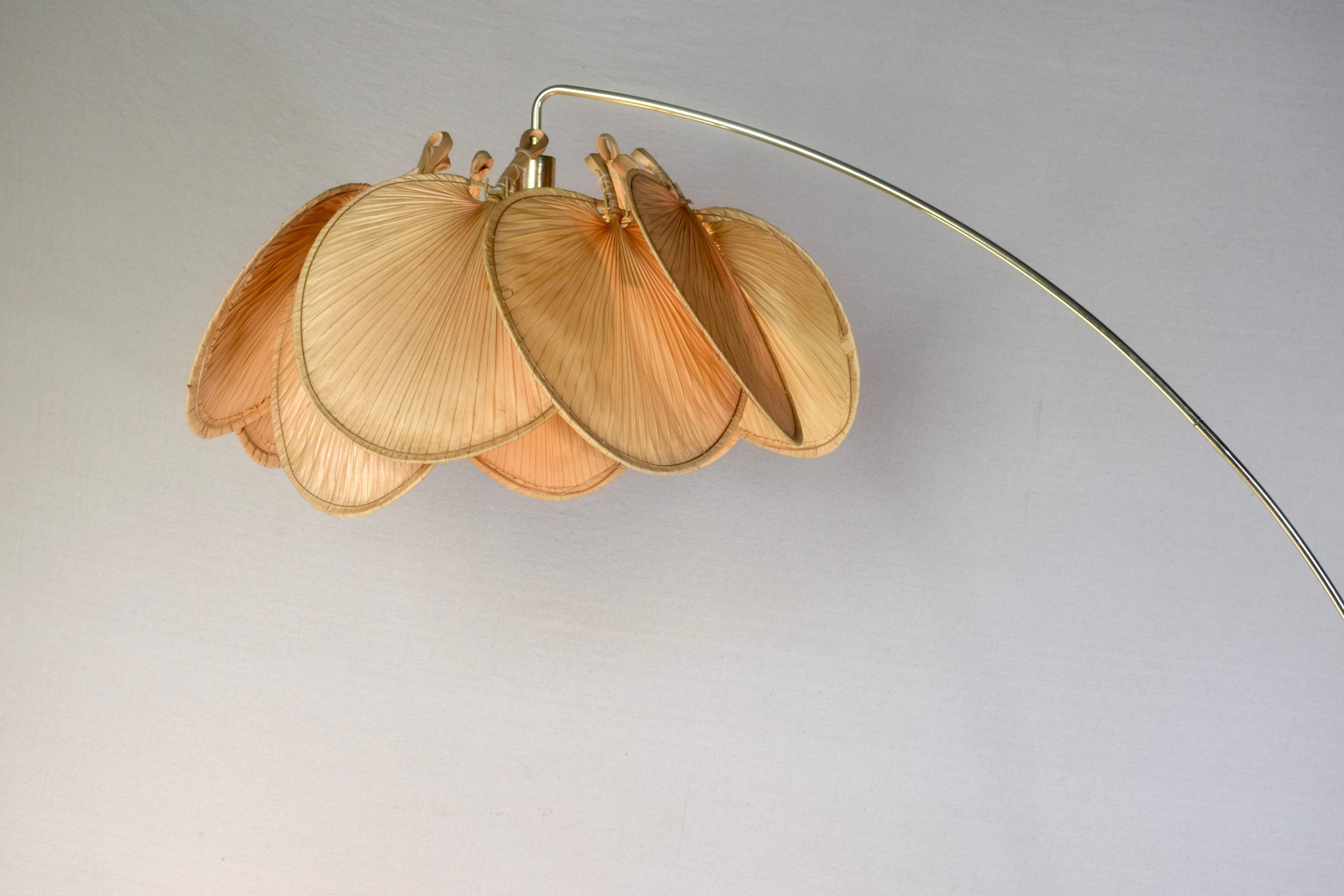 Metal 1960's Ingo Maurer Attribution Palm Arc Lamp