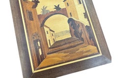 1960s Intarsa Italian Villa Wall Art