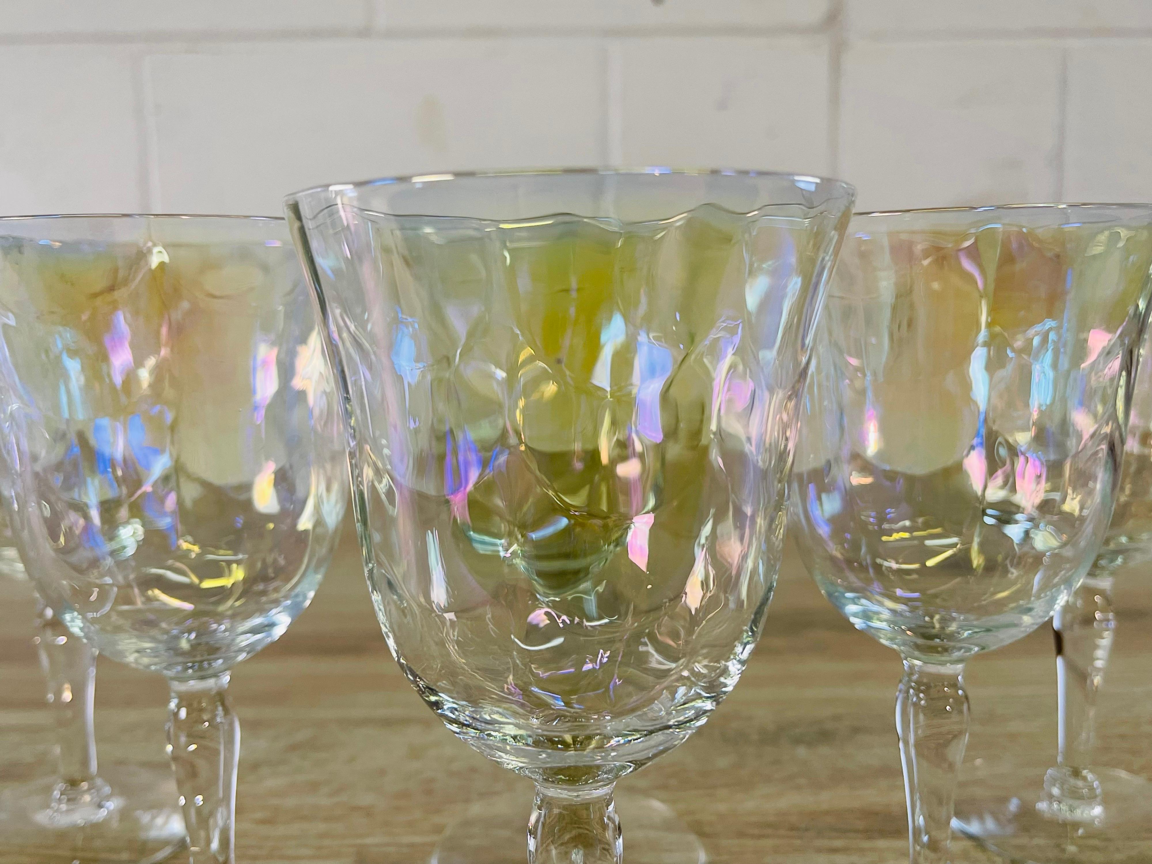 wine glasses with measuring lines