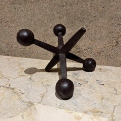 1960s Iron Jack Bookend Design Line Bill Curry CA