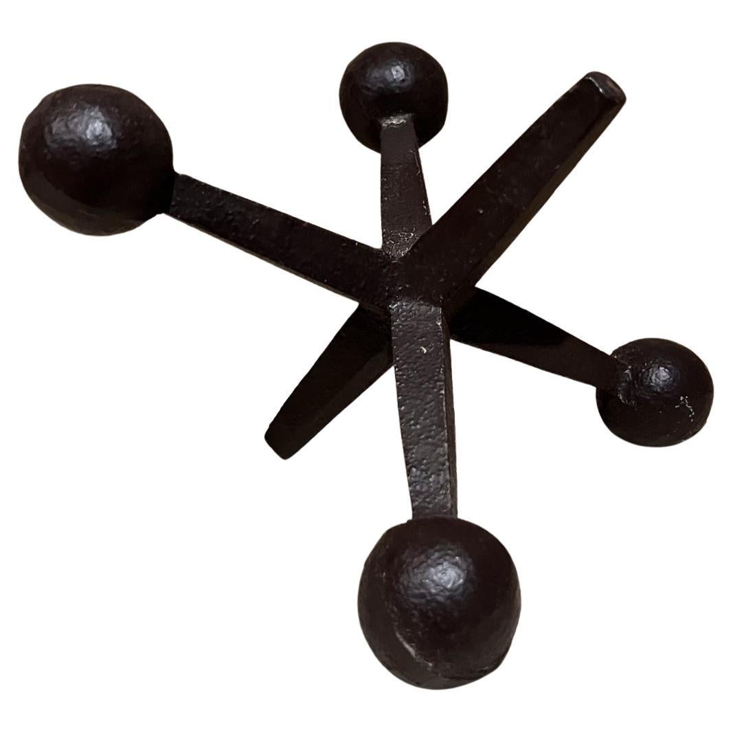 1960s Iron Jack Bookend Design Line Bill Curry CA