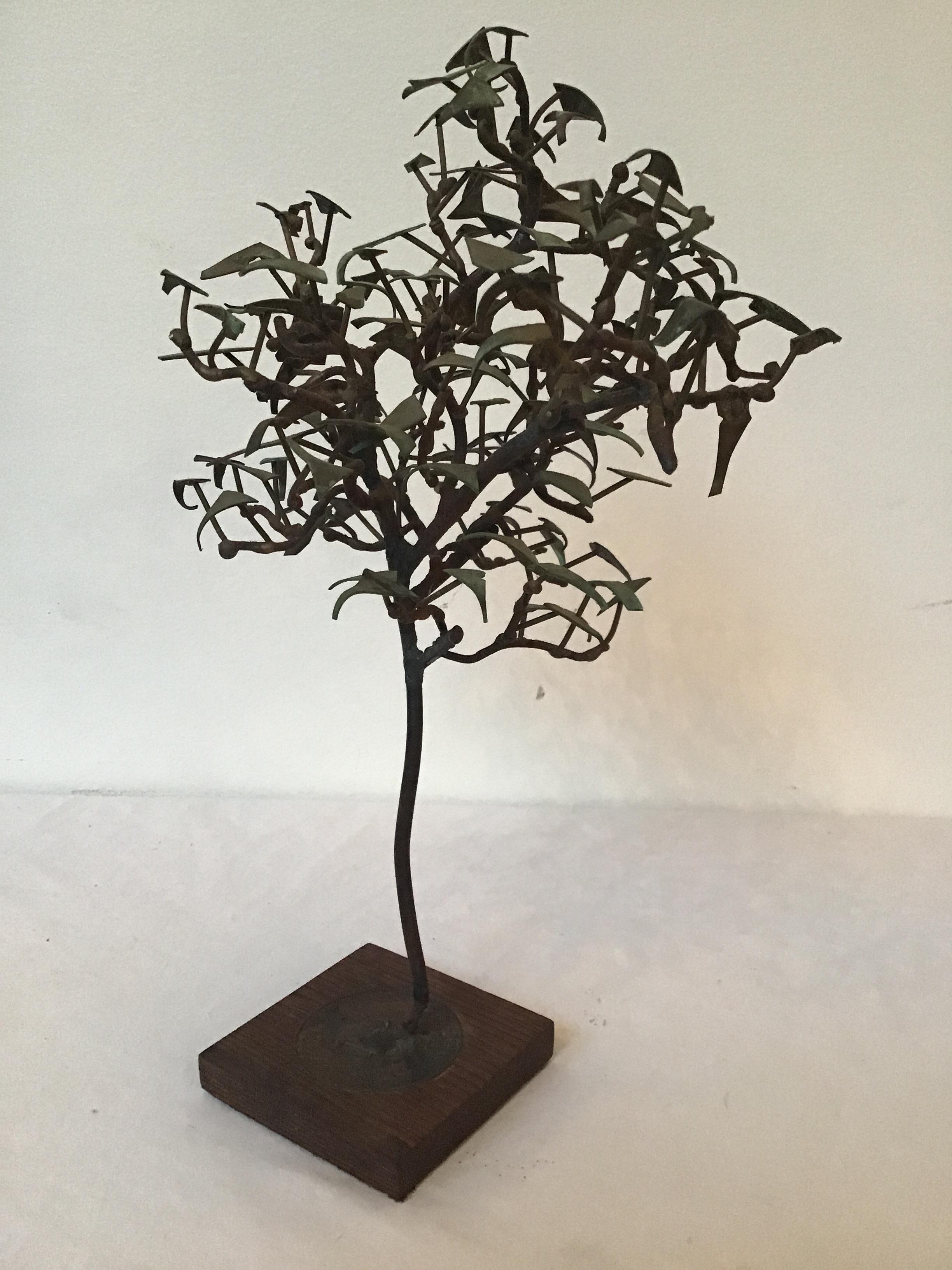 1960s Iron Tree Sculpture In Good Condition In Tarrytown, NY