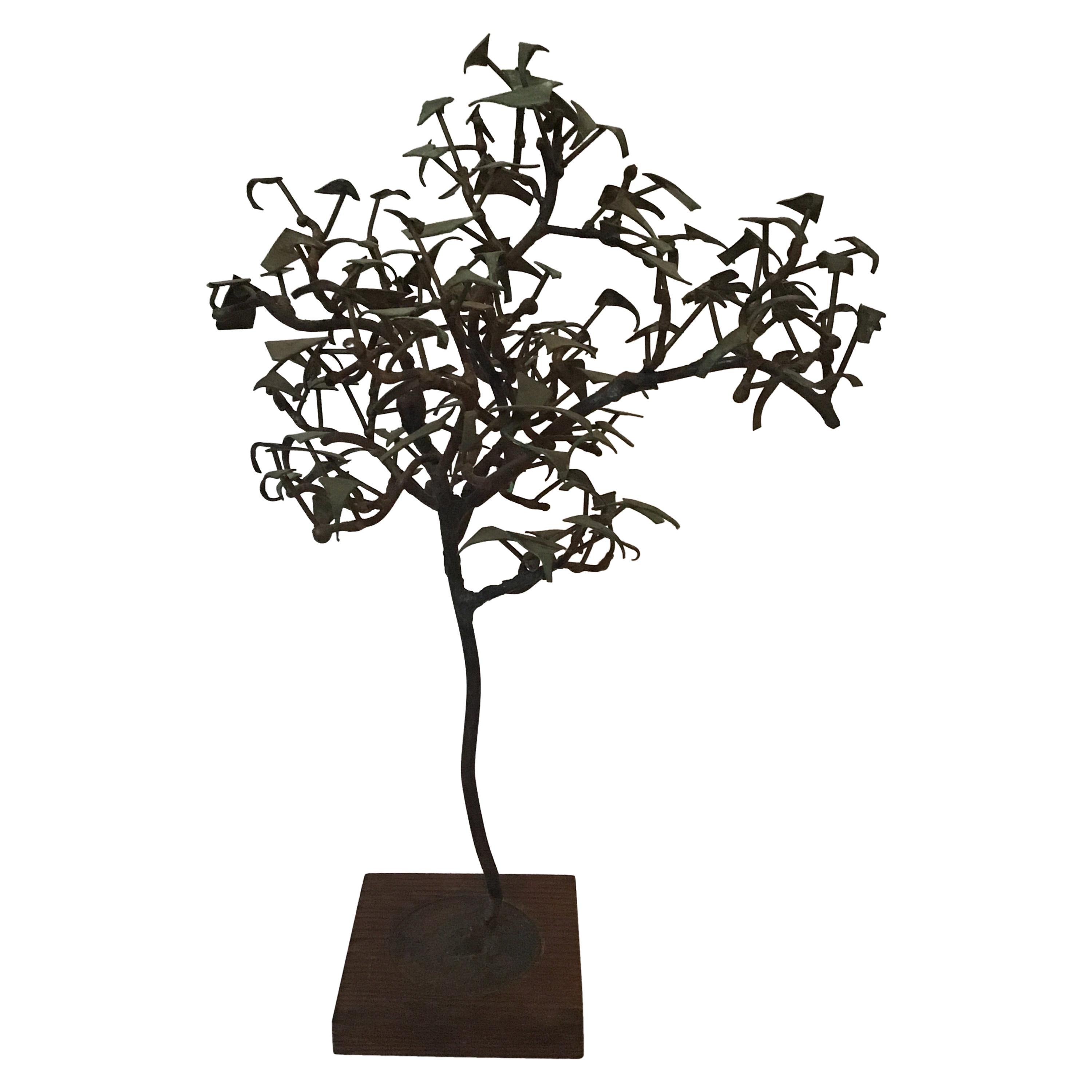 1960s Iron Tree Sculpture