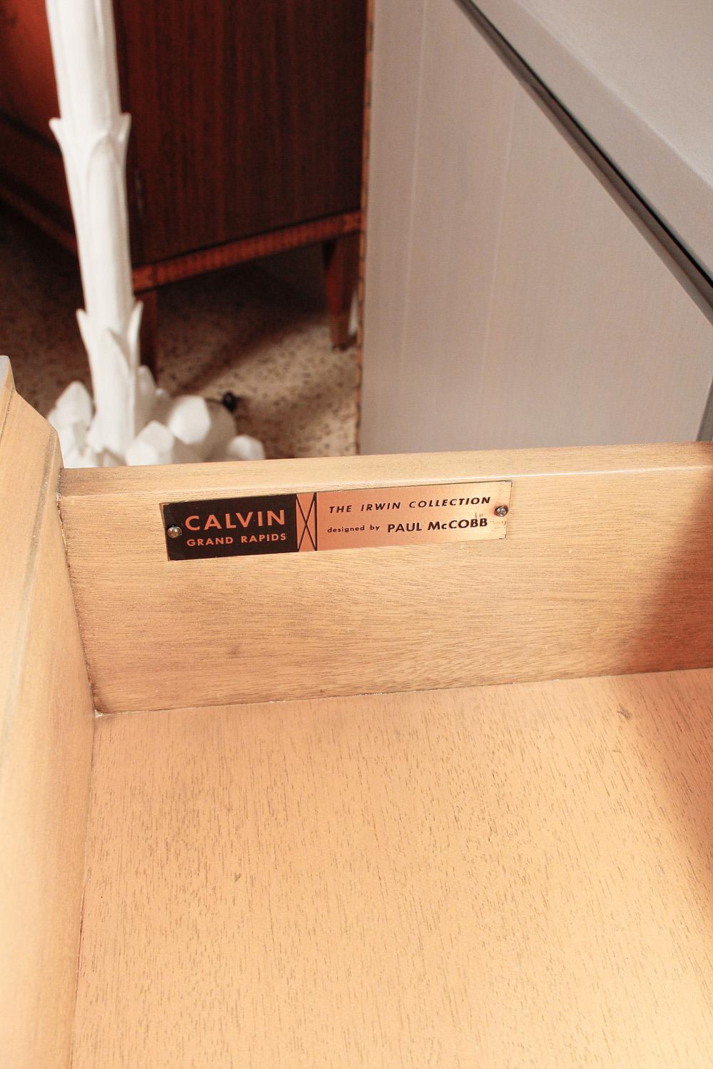 1960s Irwin Collection Grey Mahogany Sideboard by Paul McCobb for Calvin 8