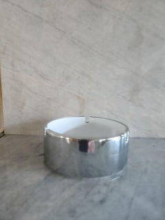 1960s Isamu Kenmochi Mod Ashtray Silver White Catch All