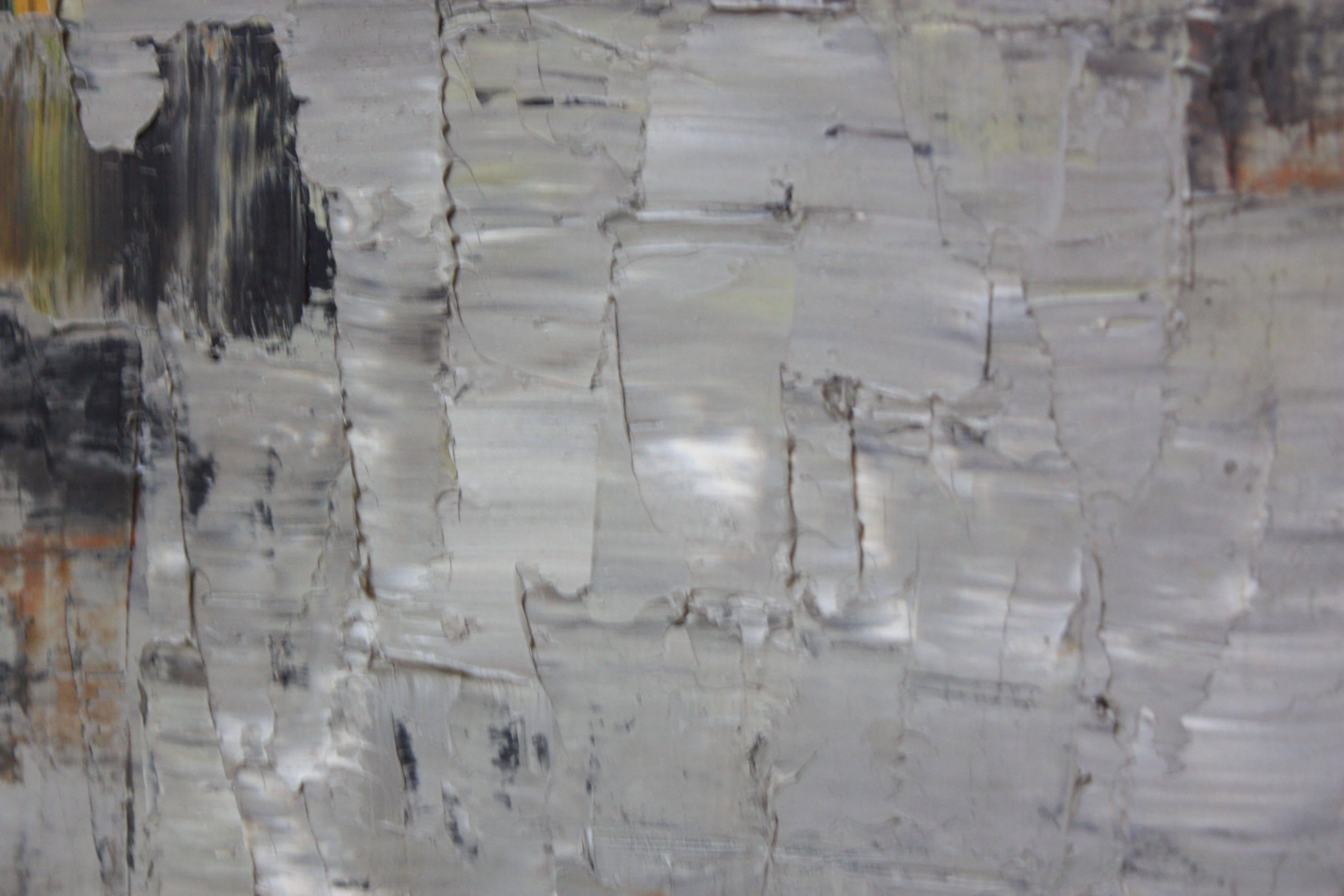 peinture expressionniste abstraite israélienne des années 1960 par Efraim Modzelevich 6