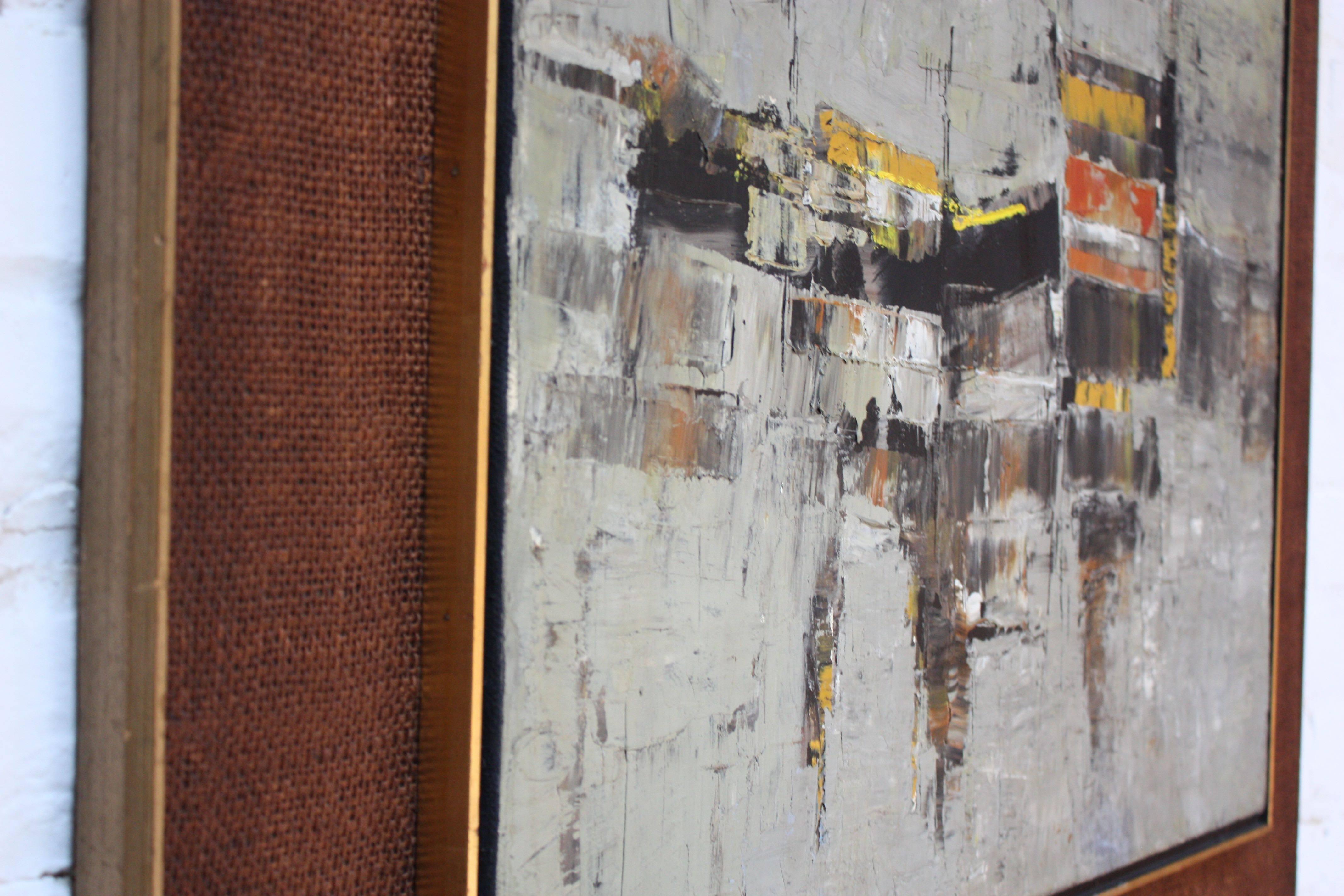 peinture expressionniste abstraite israélienne des années 1960 par Efraim Modzelevich 2