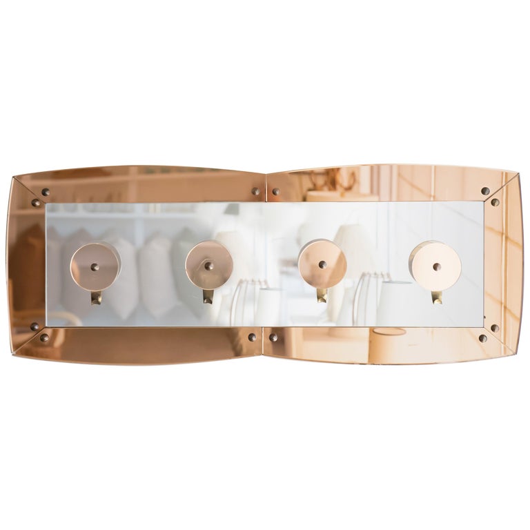 1960's Italian Amber Glass Coat Rack For Sale at 1stDibs