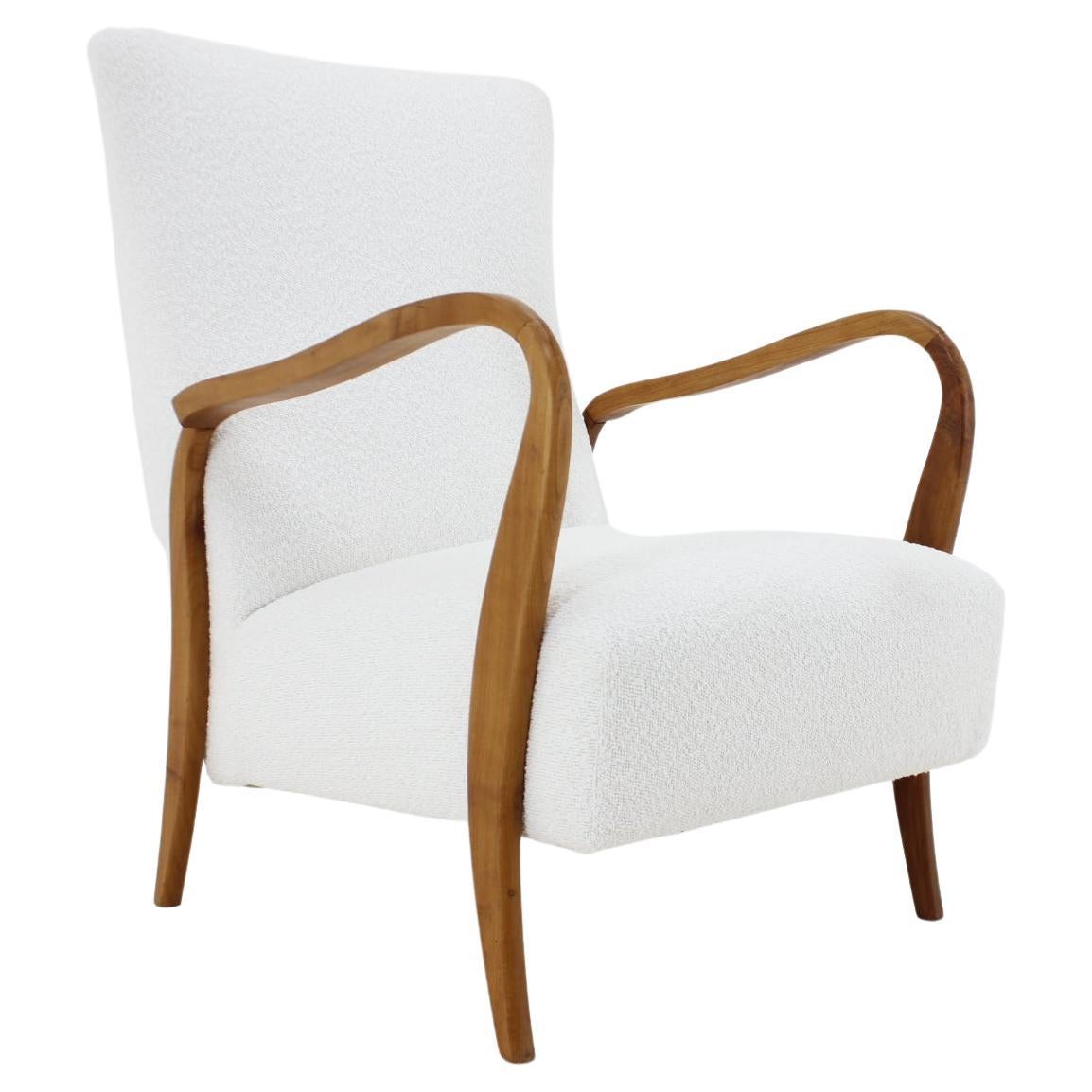 Fauteuil italien des années 1960 en bouclé