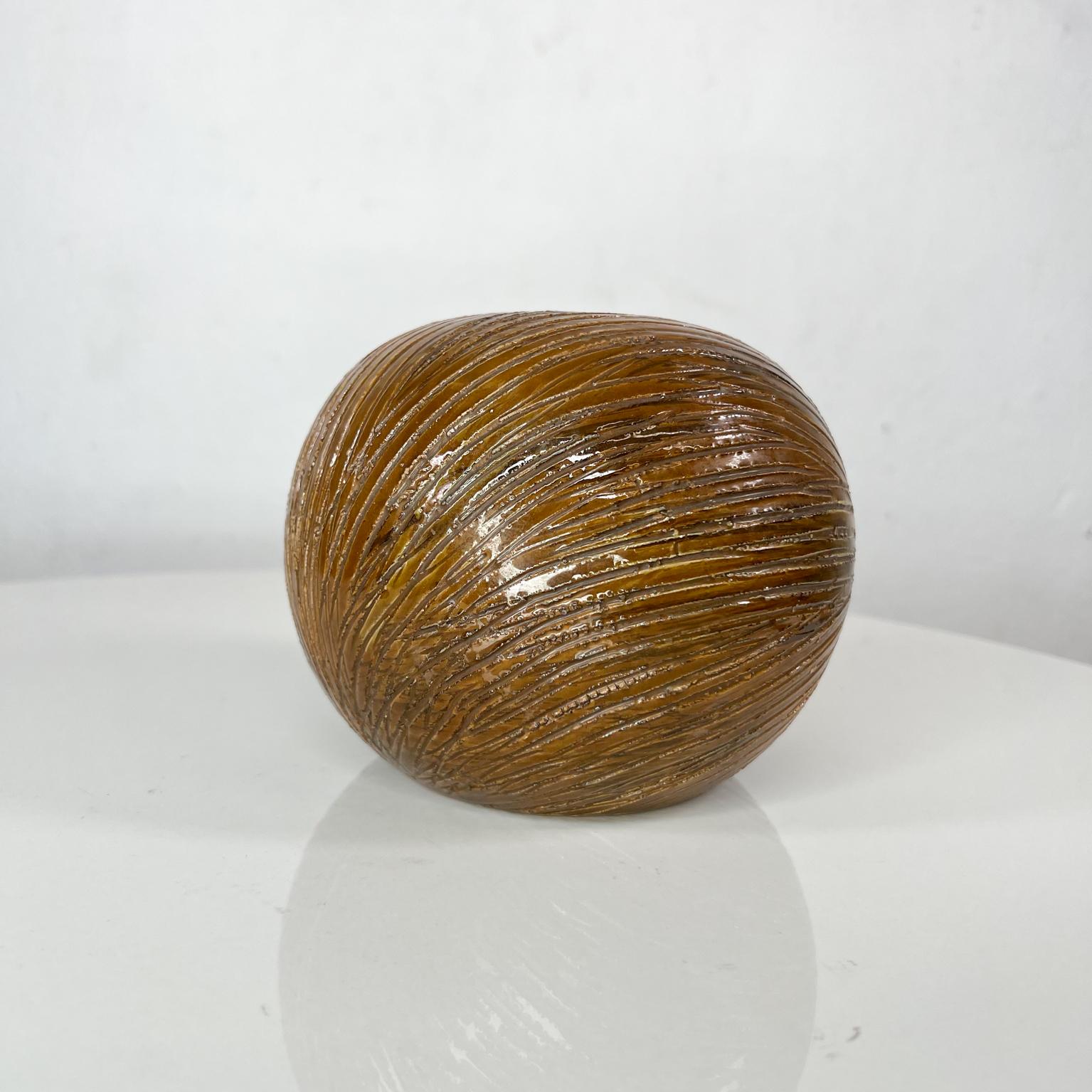 1960s Italian Art Ceramic Pottery Bitossi Hedgehog Piggy Bank Aldo Londi Italy 2