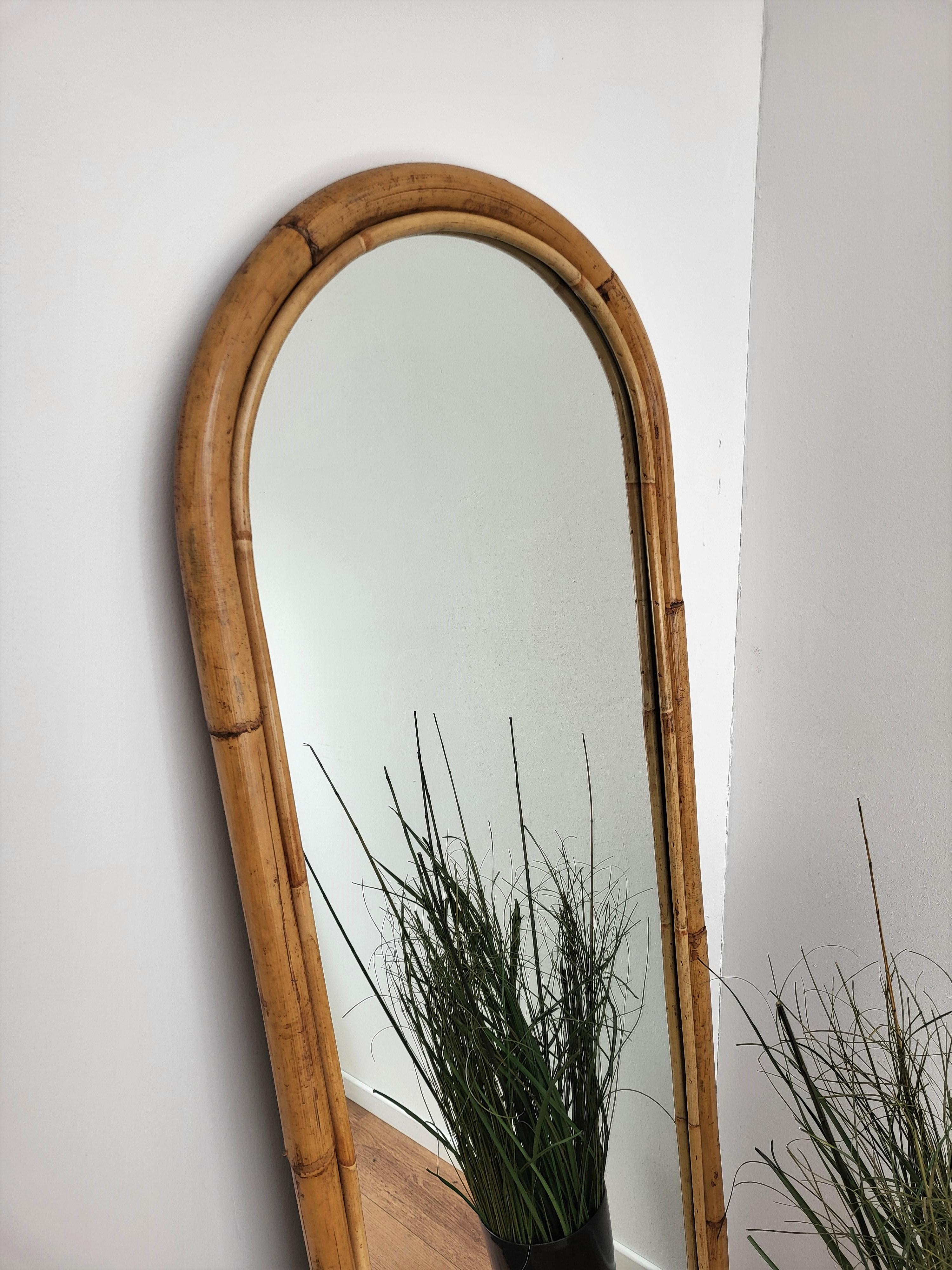 full length mirror rattan